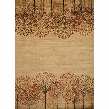 RLM DISTRIBUTION 1 ft. 10 in. x 3 ft. Affinity Tree Blossom Accent Rug Natural HO3095078